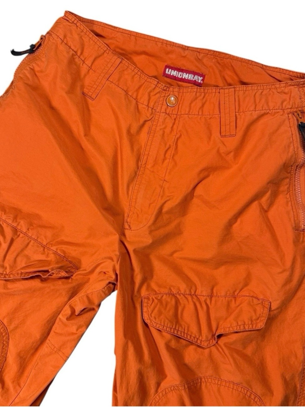 Unionbay Cargo Pants Mens 34x32 Orange Utility Gorpcore Hiking
